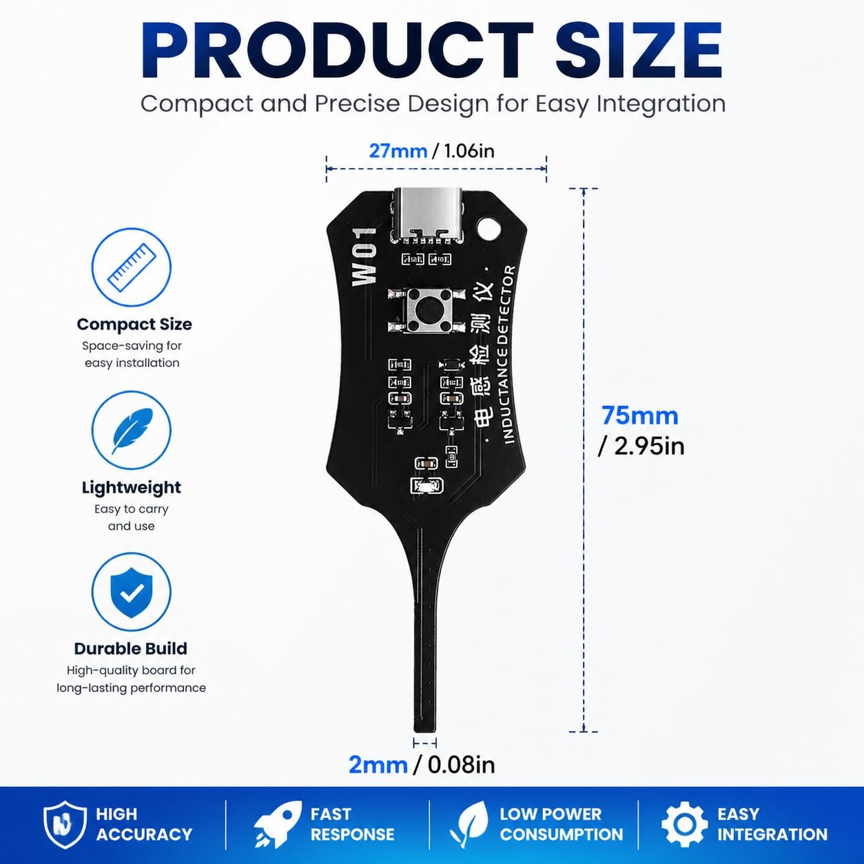 W01 Typ C Induktivitätstester  – Co Detector Plug Bewertung und Preis